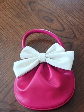 Red Bow Accent Mini Handbag